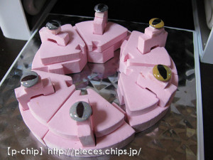 UVライトで硬化させる