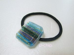 和紙×樹脂のヘアゴム