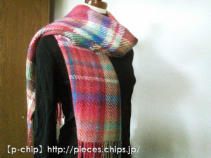 秋冬幅広ストール001