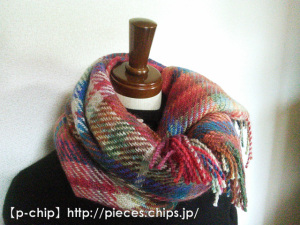 秋冬幅広ストール001