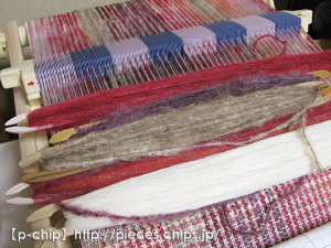 幅広マフラー06織り始め