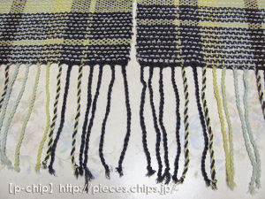手織り　幅広マフラー08