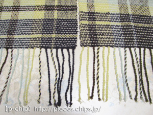 手織り　幅広マフラー08