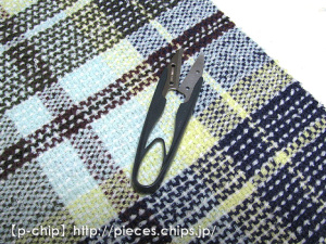 手織り　幅広マフラー08