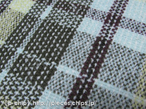 手織り　幅広マフラー08