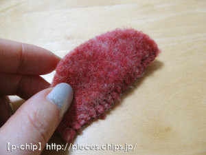 口の中をフェルトで作る