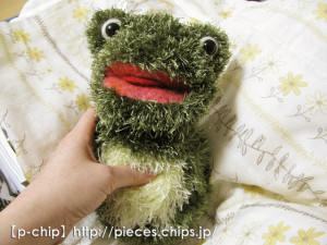 カエルに胴体を付けたところ