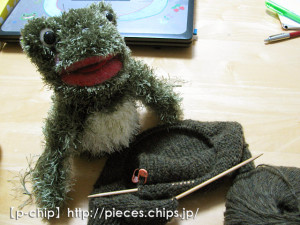 他のニットを編み始め