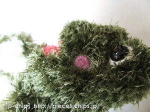 カエル1号のほっぺた