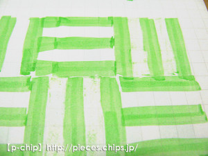 濃く書いて時間が経ったもの