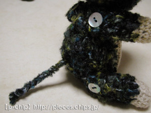 グレー系のシェルボタン