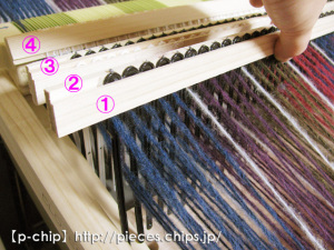 ミニマドラーで作った綜絖