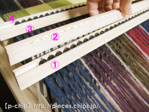 ミニマドラーで作った綜絖