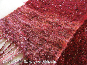 マフラーS（小さめ）002　織り地アップ