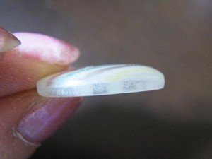 出来上がり。横から見たところ