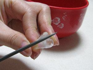 アートクレイ用　細目ヤスリで細かい部分の形を整える